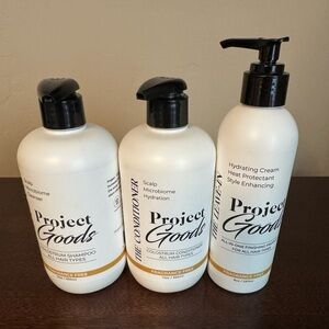 Project Goods Fragrance Free Shampoo, Conditioner and Leave-In Conditioner